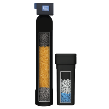 Rightway Water Co water softener with chlorine filtration and brine tank